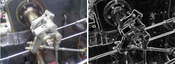 The Sobel operator in action (Provided by Simpsons Creator via CC BY-SA 3.0)